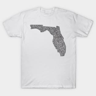 Florida Map T-Shirt